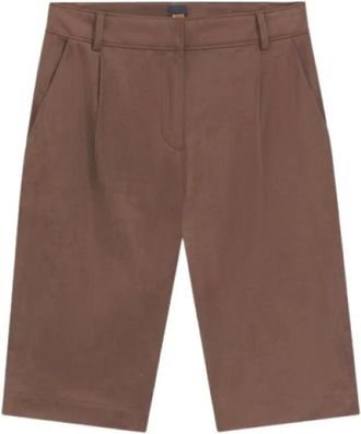HUGO BOSS Shorts - Dames - Korte Broeken - Bruin - M - Korte Broeken