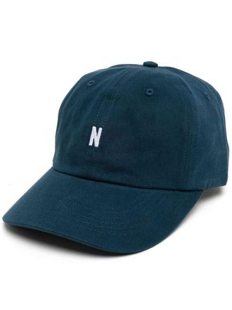 Norse Projects Cappello da baseball con ricamo - Blu