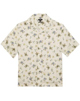 Reiss Fade Abstract Floral Print Shirt