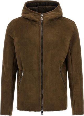 Giorgio Brato Shearling Hooded Jacket