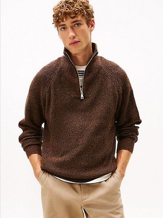 Tommy Hilfiger Fisherman Rib-Knit Relaxed Jumper With Wool
