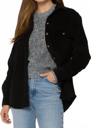 Velvet Heart Magnolia Shacket In Black