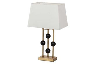 Adda Home Lámpara negro de tela 28x22x55cm