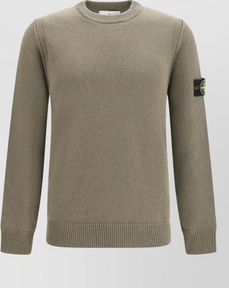 Stone Island wool crew-neck ribbed jumper