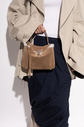 Balenciaga Rodeo Handheld Bag, Womens, Beige