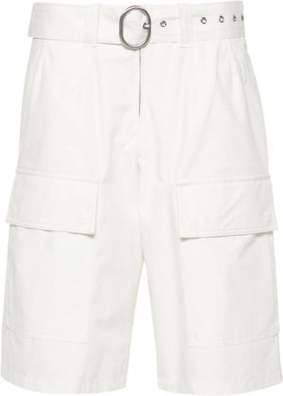 Jil Sander water-repellent shorts - women - Cotton/Cotton - 38 - Neutrals