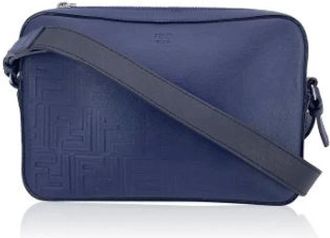 Fendi Pre-owned Cross Body Bags, female, Blue, Size: ONE SIZE Pre-owned Leather fendi-bags