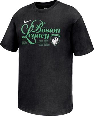 Nike Boston Legacy Max90 Nike Mens NWSL T-Shirt in Black | M11766BUNT26-BLK