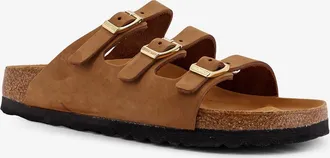 Birkenstock Womens Florida Suede Sandals Brown