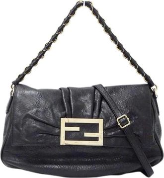 Fendi Pre-owned Cross Body Bags, female, Black, Size: ONE SIZE Pre-owned Vintage Cross Body Bag