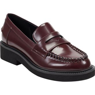 Marc Fisher Dagman Penny Loafer in Dark Red at Nordstrom Rack, Size 8.5