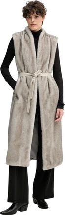 Gaud&igrave; Gilet in ecopelliccia - - Coats - Donna - Grigio - XS