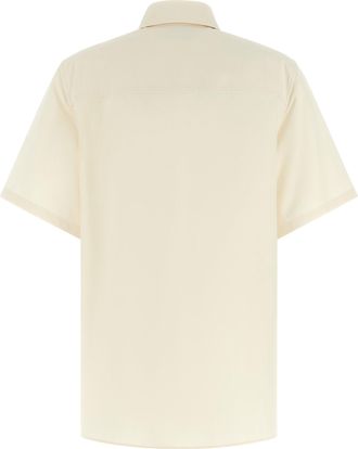 Ferragamo Womens Beige Cotton Blouse