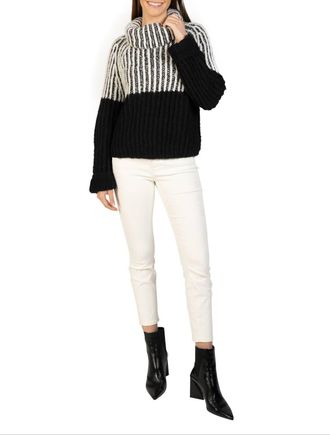 Love Token Daytona Turtleneck Sweater In Black Multi