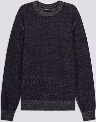 Gas Herenpullover AMARI ronde hals regular fit bi-color