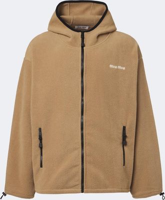 Miu Miu Hooded fleece jacket