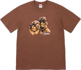 SUPREME FW26 Puppies T-Shirt Brown SUP-FW26-003-BRN