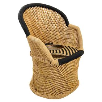 Wanderlust Deco Wanderlust Deco - Sill&oacute;n De Bamb&uacute; Con Brazos Marr&oacute;n 63x46x89