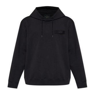 Paul & Shark Paul & Shark, Hoodies, male, Black, Size: 2XL Hooded Sweatshirt