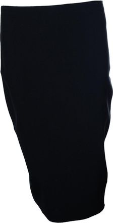 The Row black midi pencil skirt