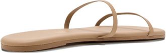 Tkees double-strap flat sandals - women - Leather/Leather/Rubber - 11 - Neutrals