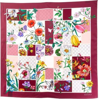 Gucci Printed Silk Twill Carr&eacute;