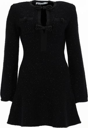 Self Portrait Cut-Out Detail Mini Dress - Black