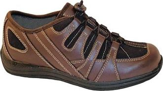 Drew Womens Daisy Shoes - Wide In Brown/nylon