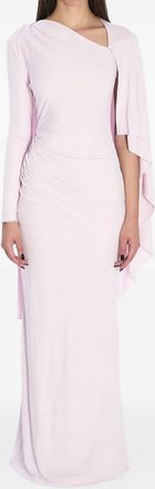 Self Portrait Asymmetrische verfraaide maxi-jurk - Roze