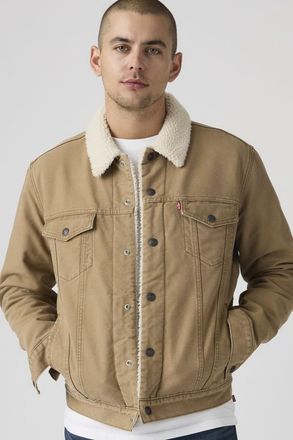 Levi's Giacca Sherpa Trucker Type III - Uomo - L - Marrone / Ermine