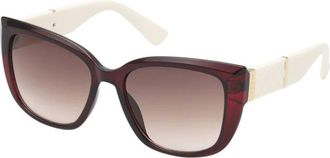 Guess Sunglasses, female, Brown, Size: ONE SIZE Resin Frame Sunglasses