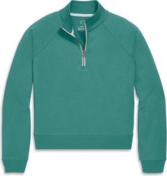 primary Womens Fit Half-Zip Sweatshirt in Sunwashed Teal at Nordstrom, Size Xx-Large
