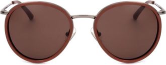Linda Farrow DRIES VAN NOTEN DVN95 C3 Mens Sunglasses Brown Size 51