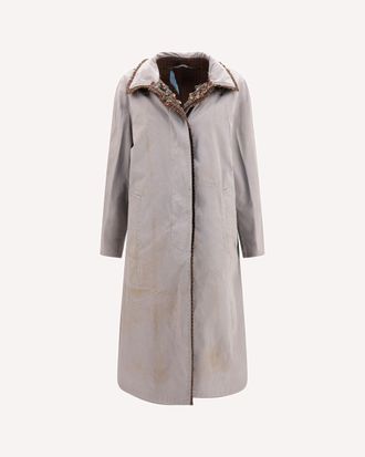 Prada Reversible single-breasted coat with gocce details Female 40