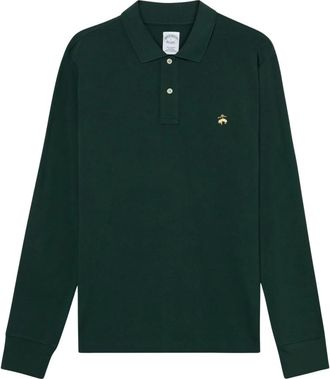Brooks Brothers Tops, Heren, Groen, XL, Katoen, Supima Katoen Piqu&eacute; Polo met Logo