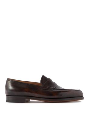 John Lobb Lopez Leather Penny Loafers