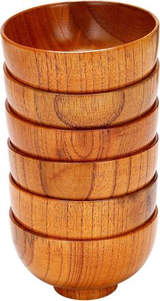 OEM Lot De 6 En Bois Pour Soupe, Sauce, Caf&eacute;, Th&eacute;, D&eacute;coration, Saladier, Couverts De Cuisine