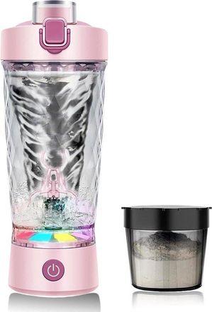 No Brand Vaso Mezclador Autom&aacute;tico, Asa Con Tira De Luz De Colores, Botella De Agua Para Fitness, El&eacute;ctrico Y Port&aacute;til, Vaso Mezclador Para Prote&iacute;na En Polvo, 