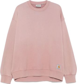 Carhartt Work in Progress Felpa girocollo Hudson in cotone - Rosa