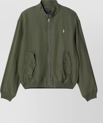 Polo Ralph Lauren jacket front pockets ribbed cuffs hem
