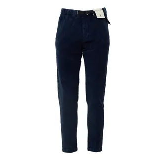 White Sand Washed Velvet Relaxed-Fit Pants with Decorative Details