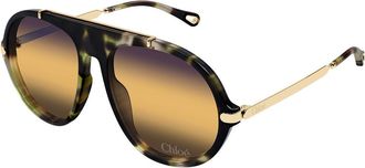 Chlo&eacute; CH0357S 003 Womens Sunglasses Tortoiseshell Size 58