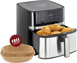 MegaChef 8.5Qt Electric Air Fryer With 125Pc Paper Liners