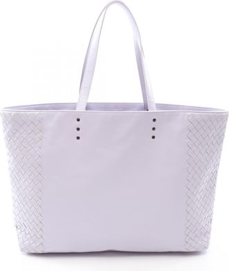 Bottega Veneta Purple Intrecciato Handbag Tote Bag (Pre-Owned)