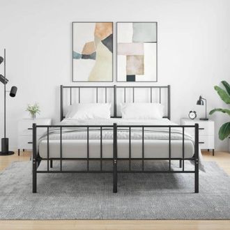 vidaXL Vidaxl - Furniture Limited - Mesita Noche 2 Uds Madera Ingenier&iacute;a Blanco