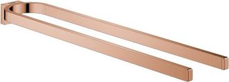 GROHE Selection 400 Toallero R&iacute;gido 2 Brazos Oro Rosa Brillante