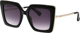 Max Mara Cat-Eye Zonnebril - Dames - Zonnebrillen - Zwart - 52 MM - Accessoires