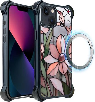 OEM Funda Ibizu Dropguard Ultra Para Iphone 13 Con Magsafe, Color Cristal, Rosa Magnolia