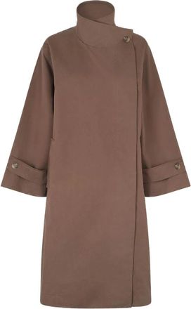 Lollys Laundry Jassen - Dames - Mantel - Bruin - XS - Jassen