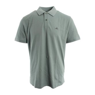 C.P. Company C.p. Company, Tops, Heren, Grijs, L, Katoen, Stretch Piquet Polo